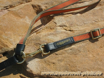 Niggeloh Umh�ngeleine GRIP, Orange/Oliv, 320cm