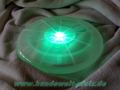 LED Frisbee � 21cm, Gr�n
