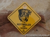 Roadsign Hundeschild Rottweiler