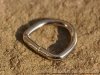 D-Ring geschwei�t,  14x11x2,4mm, vernickelt