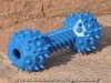 Vollgummi-Hantel Gr.1, 12cm, Blau