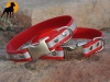 HWP Biothane Reflect Halsband 25mm mit Alu-Verschlu�, Signalgelb