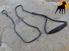 F�hrleine aus Fettleder, mit Kehlkopfschutz, 10mm x 250cm