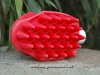 Bamboo Gummistriegel mit Shampoonierer