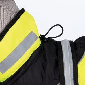Trixie Mantel Safety Flash, schwarz-gelb, Rückenlänge: 45cm