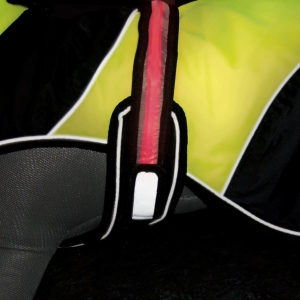 Trixie Mantel Safety Flash, schwarz-gelb, Rückenlänge: 50cm