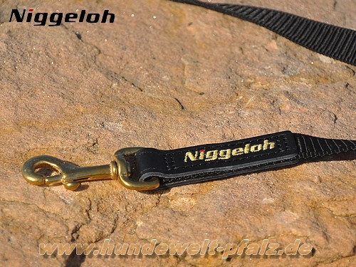 Niggeloh Führ- und Ausbildungsleine 120cm, Schwarz