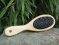 Preview: Holz-Hundebürste 23x6,5cm, oval, beidseitig