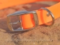 Preview: Biothane Crystal Halsband 35cm x 19mm, Signalorange