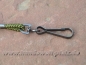 Preview: Nylon Pfeifenband Military 4mm, mit drehbarem Haken, oliv