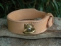 Preview: Schweißhalsung Naturleder 40mm / 45cm
