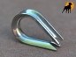 Preview: Seilkausche für 4-5mm Seile, Edelstahl