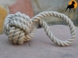 Preview: Jute-Spielball am Seil, Ø 10cm / 24cm