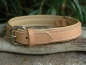 Preview: Naturlederhalsband gefüttert Natur, 55cm