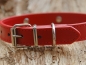 Preview: Lederhalsband "Pfote", Rot