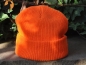 Preview: Rollstrickmütze Acryl Signalorange
