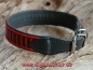 Preview: Halsband Schwarz/Rot, 50cm