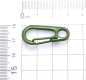 Preview: Mini-Karabiner, ca. 3 x 1,5cm, Pulverbeschichtet