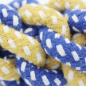 Preview: HWP Dog Toy Spieldummy mit Griffschlaufe, ca. 30cm, blau-gelb