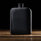 Preview: O´Donnell Edelstahl-Flachmann 180ml, schwarz