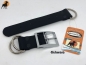 Preview: Biothane Beta Paracord Adapter 38mm mit Dornschnalle eckig, chrom