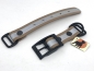 Preview: Biothane Reflect Paracord Adapter 25mm mit Dornschnalle eckig, schwarz