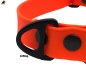Preview: Biothane Beta ADjustable Halsband 25mm mit Metallschluß, verstellbar, Signalorange, Gravur möglich!