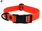 Preview: Biothane Beta ADjustable Halsband 25mm mit Metallschluß, verstellbar, Signalorange, Gravur möglich!