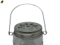 Preview: Moonshine Teelicht-Lampenaufsatz mit Bügel für Mason Jar Gläser, silber
