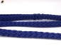Preview: Tauwerk Doppelführleine G2, handgeflochten, 3-fach verstellbar, 12mm x 230cm, Kobaltblau