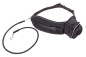 Preview: Doggy-Jogger Nylon-Bauchgurt mit flexibler Leine, schwarz