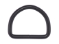 Preview: D-Ring, geschweißt, 25x20x4.0mm, Schwarz matt