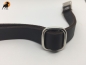 Preview: Fettleder Halsband 19mm x 30-50cm, mit Alumax-Verschluß, stufenlos verstellbar