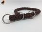 Preview: G1 Tauwerk Halsband Basic 15mm mit Zugstop, rund geflochten, Mocca
