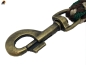 Preview: Tauwerk Führleine G2, 12mm mit Handschlaufe, rund geflochten, Karabiner Messing Antik-Optik