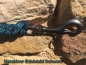 Preview: Tauwerk Führleine G2 Ebony 12mm m. HS, Karabiner Edelstahl Schwarz, Petrol