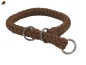 Preview: G2 Tauwerk Halsband Basic, rund geflochten, mit Zugstop, Sandrot