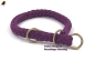 Preview: G2 Tauwerk Halsband Basic, rund geflochten, mit Zugstop, Burgund