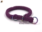Preview: G2 Tauwerk Halsband Basic, rund geflochten, mit Zugstop, Burgund