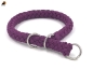 Preview: G2 Tauwerk Halsband Basic, rund geflochten, mit Zugstop, Burgund