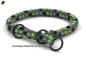 Preview: G2 Tauwerk Halsband Basic, rund geflochten, mit Zugstop, Green Flash