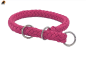 Preview: G2 Tauwerk Halsband Basic, rund geflochten, mit Zugstop, Hot Pink