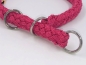 Preview: G2 Tauwerk Halsband Basic, rund geflochten, mit Zugstop, Cranberry