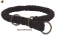 Preview: G2 Tauwerk Halsband Basic, rund geflochten, mit Zugstop, Mocca