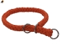 Preview: G2 Tauwerk Halsband Basic, rund geflochten, mit Zugstop, Orange