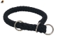 Preview: G2 Tauwerk Halsband Basic, rund geflochten, mit Zugstop, Schwarz
