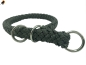 Preview: G2 Tauwerk Halsband Basic, rund geflochten, mit Zugstop, Stahlgrau