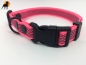 Preview: Halsband gummiert 19mm x 30-50cm, mit PVC-Verschluß, stufenlos verstellbar
