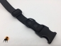 Preview: Halsband gummiert 25mm x 40-60cm, mit Alu-Max Verschluß, stufenlos verstellbar