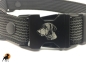 Preview: Halsband gummiert 25mm x 40-60cm, mit Metallverschluß, stufenlos verstellbar